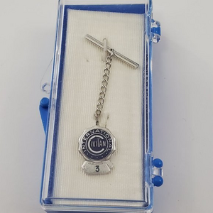 Civitan International 3‎ Tie Tack Chain Silver Tone